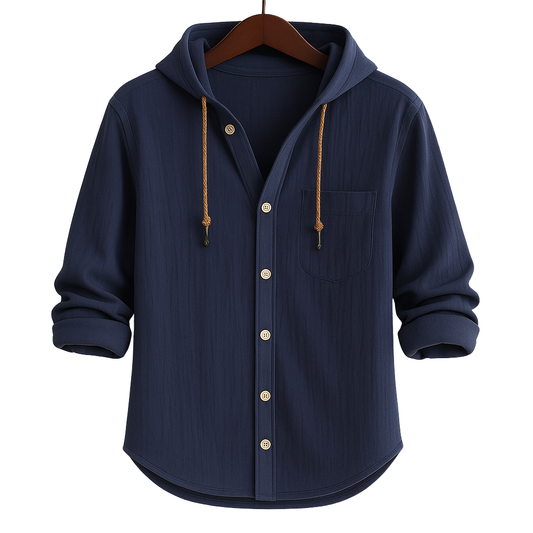 Fabio™ | Camicia-Hoodie in Cotone di Lusso