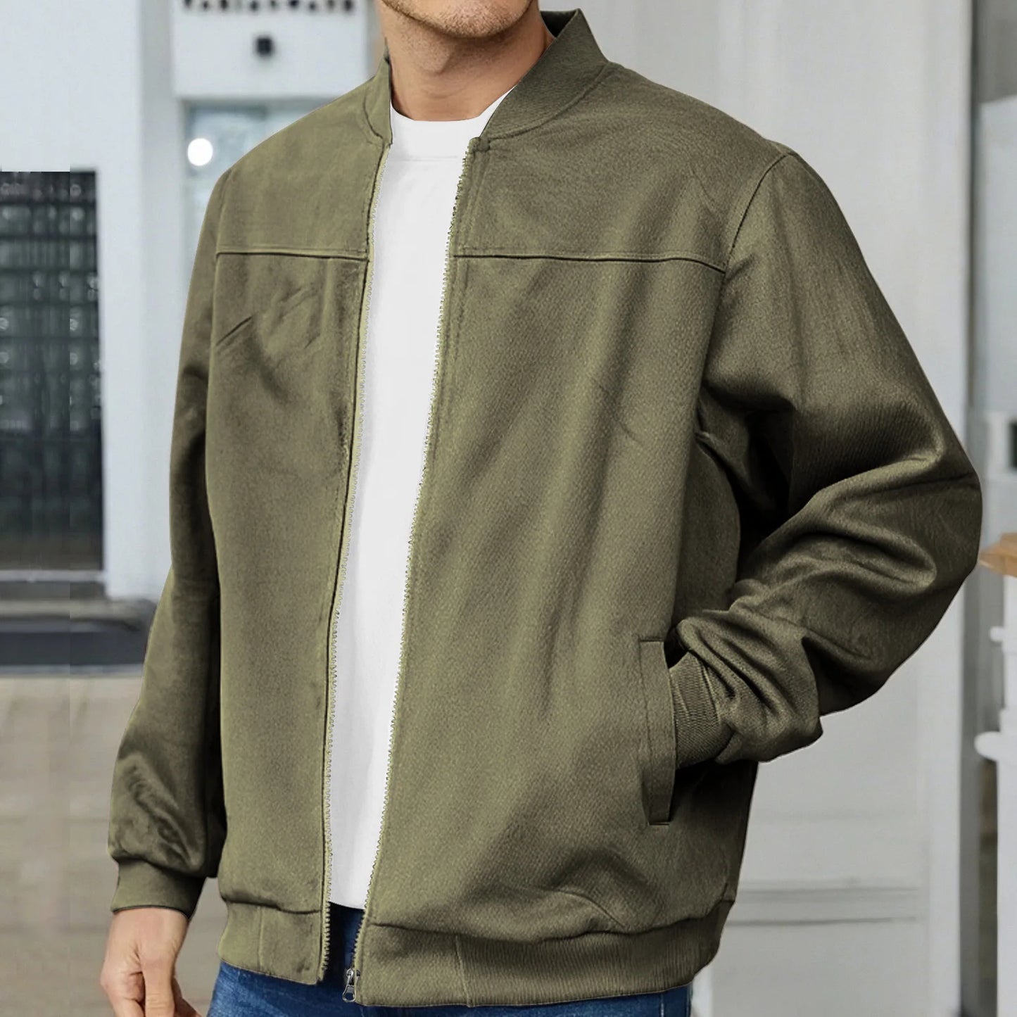 Oscar™ | Giacca in Pelle Scamosciata Clásico Urbano